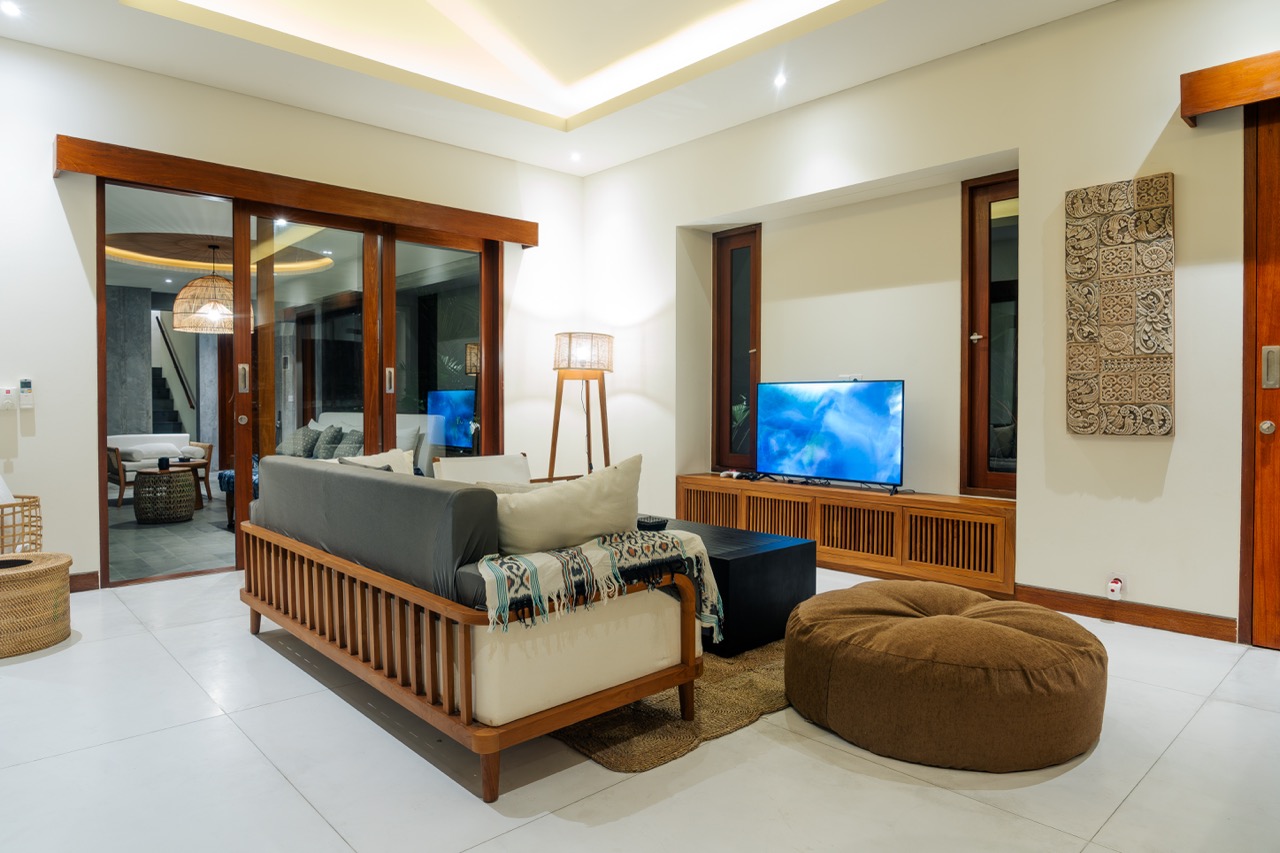 Couch and TV area